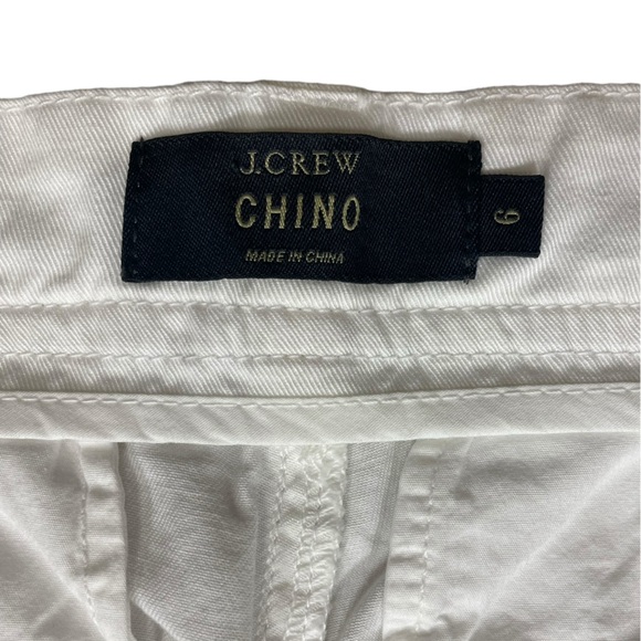 EUC J. Crew White Cotton Chino Pants (E-1) - Picture 7 of 9